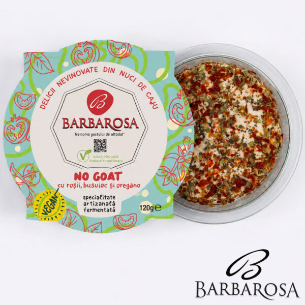 branza vegana din caju cu rosii busuioc si oregano 120gr