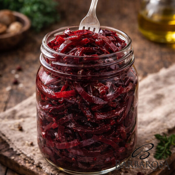 salata de sfecla rosie coapta cu nuca si usturoi 250gR